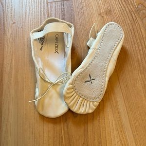 White ballet shoes